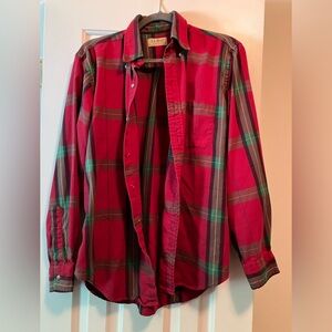 Vintage L.L. Bean Plaid Flannel Shirt